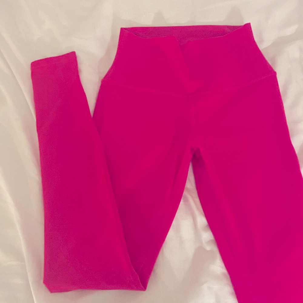 ALO Yoga- PINK ATHLETIC LEGGINGS